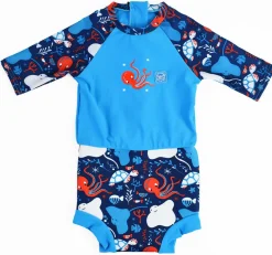 Splash About Happy nappy sunsuit - Under the Sea Blue- Blebadebukser|Badedragter & Bikinier