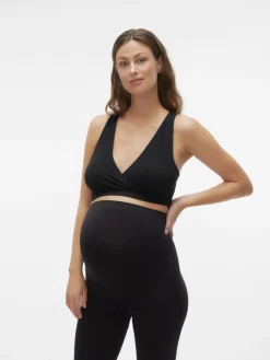 MamaLicious Helena crossy bra 2-pak - BLACK- Amme Bh'Er