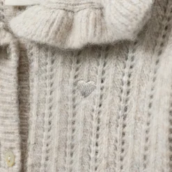 Sofie Schnoor Kids Henny Cardigan - Ecru Melange- Cardigans, Veste & Trøjer