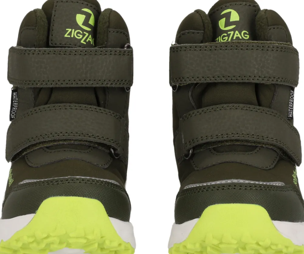 ZIG ZAG Hidol støvle WP / M Lys - Olive Night- Vinterstøvler|Sneakers Med Blink