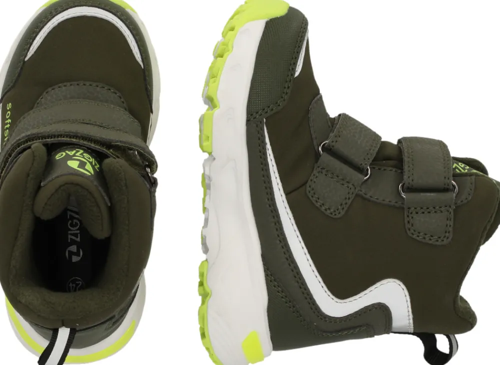 ZIG ZAG Hidol støvle WP / M Lys - Olive Night- Vinterstøvler|Sneakers Med Blink