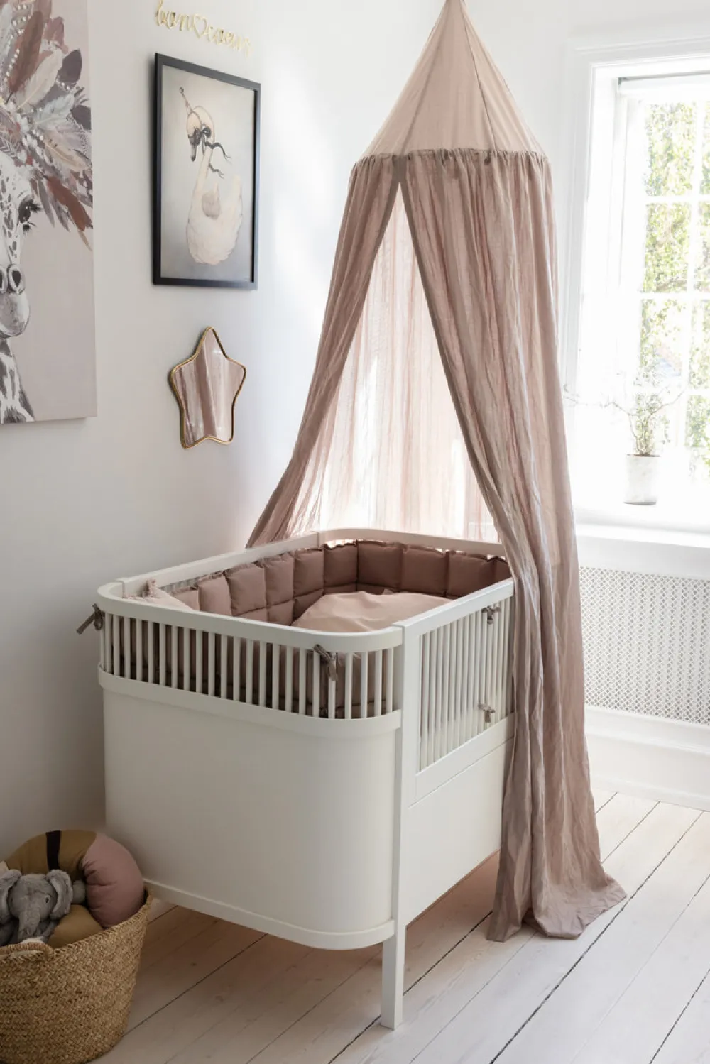 Sebra Himmel, jetty beige-Børn Sengehimler & Himmelpinde