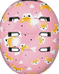 Abus Hjelm Skurb Kid, rose foxes, S- Cykelhjelme & Tilbehør|Cykelstole & Hjelme