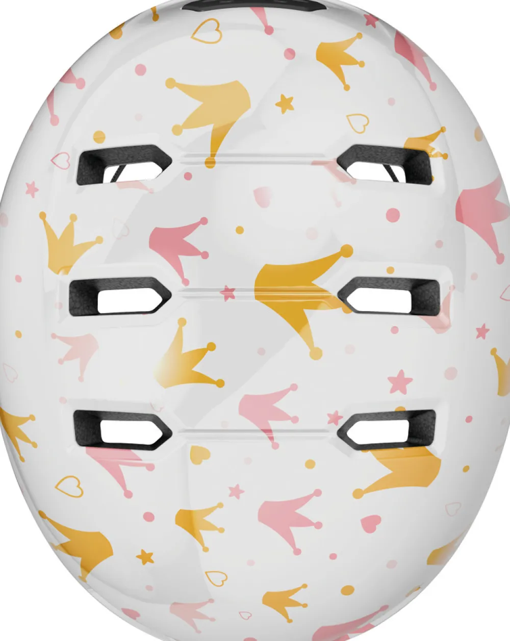 Abus Hjelm Skurb Kid, white crowns, M- Cykelhjelme & Tilbehør|Cykelstole & Hjelme