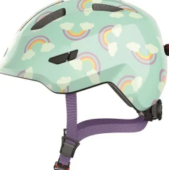 Abus Hjelm Smiley 3.0 LED, blue rainbow*, S- Cykelhjelme & Tilbehør|Cykelstole & Hjelme
