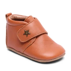Bisgaard Hjemmesko, Velcro Star - 66 Cognac- Hjemmesko