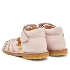 Angulus Hjertesandal med glitter - 3057- Sandaler Med Blink|Sandaler Med Lukket Tå