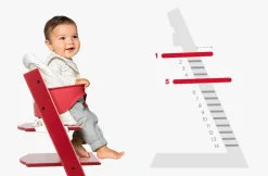 Tripp Trapp® Højstol bøg - hvid-Børn Højstole Uden Tilbehør