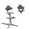 Stokke Nomi Højstol bøg - natural grey inkl. babysæt-Børn Højstole Med Tilbehør