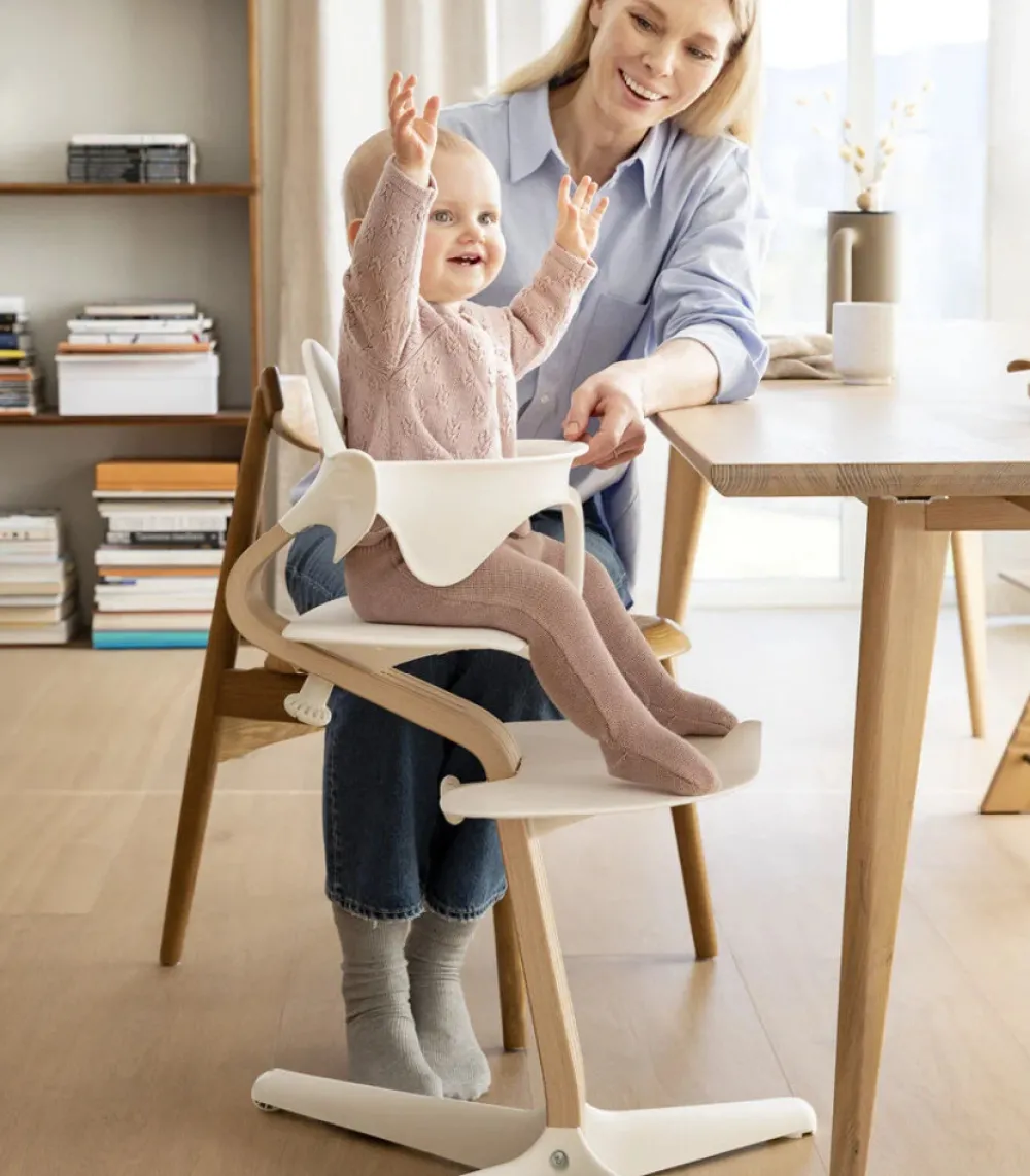 Stokke Nomi Højstol bøg - natural white inkl. babysæt-Børn Højstole Med Tilbehør
