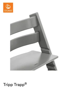 Tripp Trapp® Højstol bøg - storm grå-Børn Højstole Uden Tilbehør