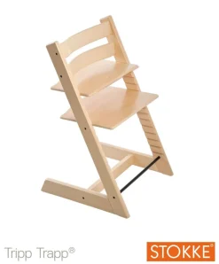 Tripp Trapp® Højstol bøg inkl. newborn sæt - natural-Børn Højstole Med Tilbehør