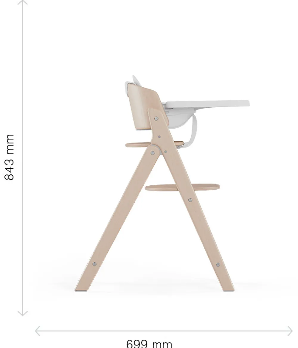 Cybex Højstol, Click&fold 4i1 sæt, All White-Børn Højstole Med Tilbehør