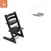 Stokke® / Tripp Trapp® Højstol inkl. tray - sort/grå-Børn Højstole Med Tilbehør