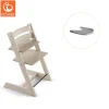 Stokke® / Tripp Trapp® Højstol inkl. tray - whitewash/grå-Børn Højstole Med Tilbehør