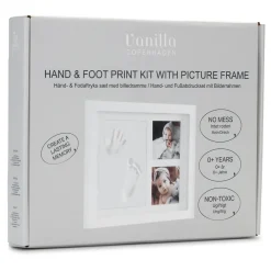 Vanilla COPENHAGEN Hånd & Fodaftryk sæt med billedramme- Hånd- & Fodaftryk