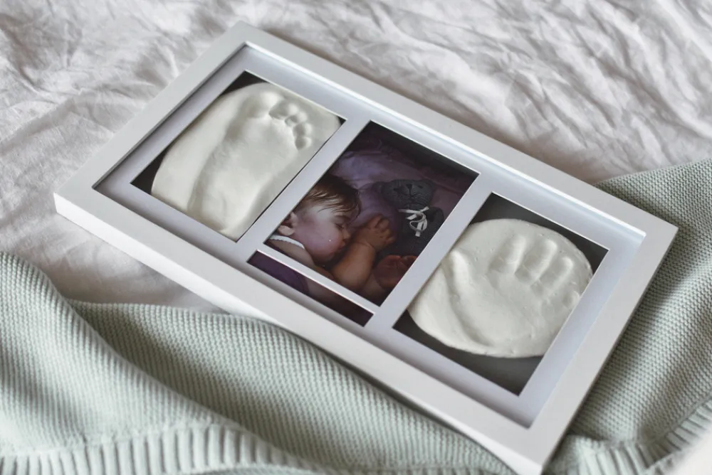 Vanilla COPENHAGEN Hånd & fodaftryk sæt med billedramme- Hånd- & Fodaftryk