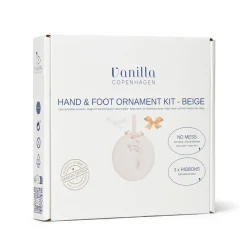Vanilla COPENHAGEN Hånd og fodaftryk - Ler - Ophæng - Beige- Hånd- & Fodaftryk