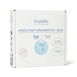 Vanilla COPENHAGEN Hånd og fodaftryk - Ler - Ophæng - Blue- Hånd- & Fodaftryk