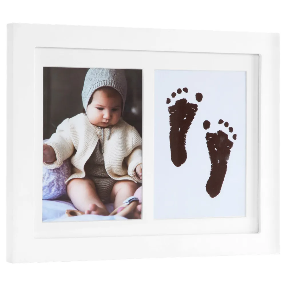 Vanilla COPENHAGEN Hånd og fodaftryk sæt med stempel og ramme-Børn Rammer|Hånd- & Fodaftryk