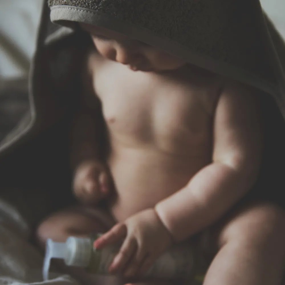 Lille Kanin Håndklæde med hætte, Atmosphere, 100x100cm-Børn Badeslag & Ponchoer