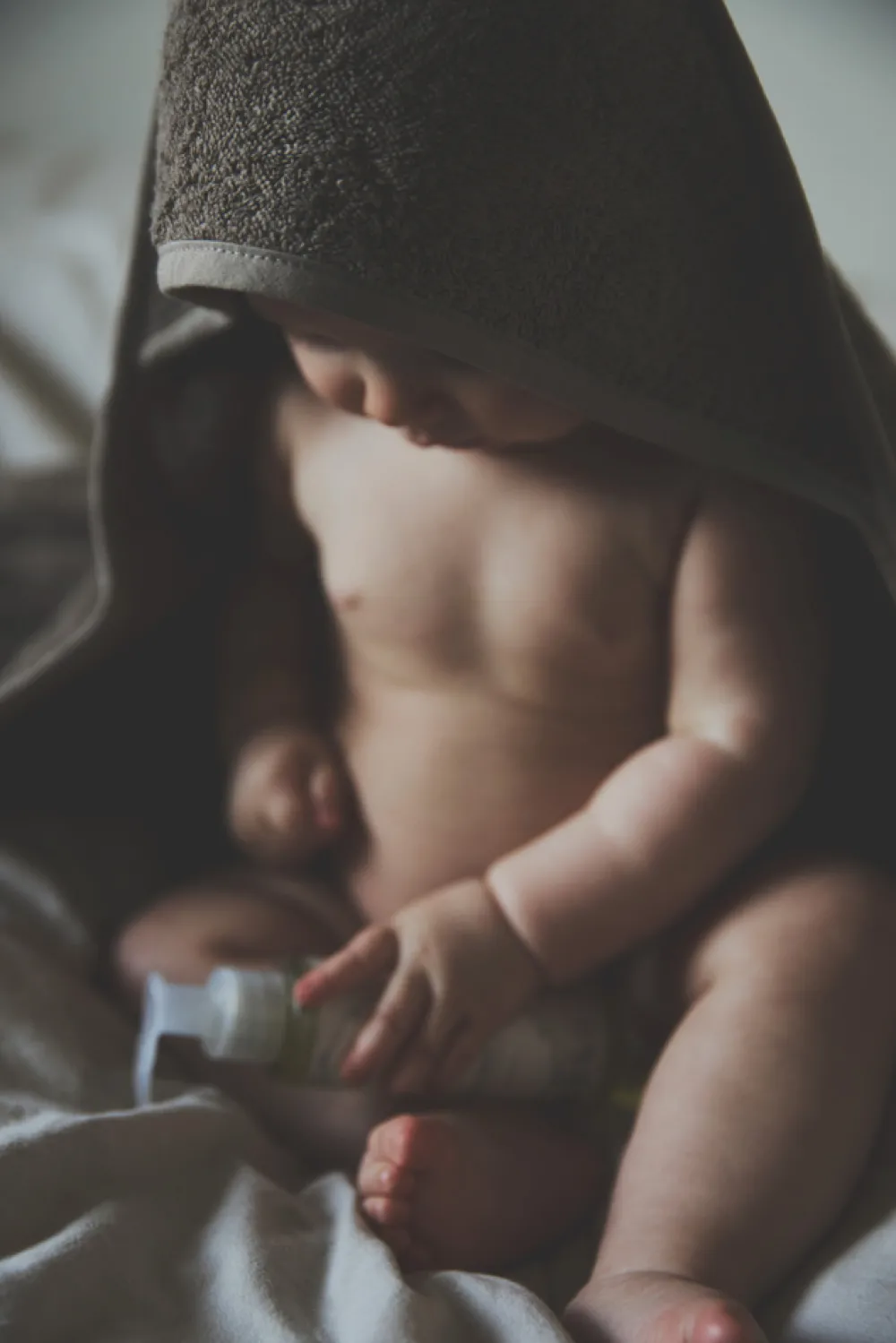 Lille Kanin Håndklæde med hætte, Atmosphere, 70x70cm-Børn Badeslag & Ponchoer