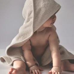 Lille Kanin Håndklæde med hætte, Vanilla Ice, 70x70cm-Børn Badeslag & Ponchoer