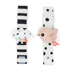 Done By Deer Håndledsranglesæt 2 stk. Happy clouds Pudder- Bideringe & Rangler