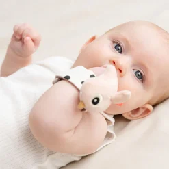 Done By Deer Håndledsranglesæt 2 stk. Happy clouds Pudder- Bideringe & Rangler