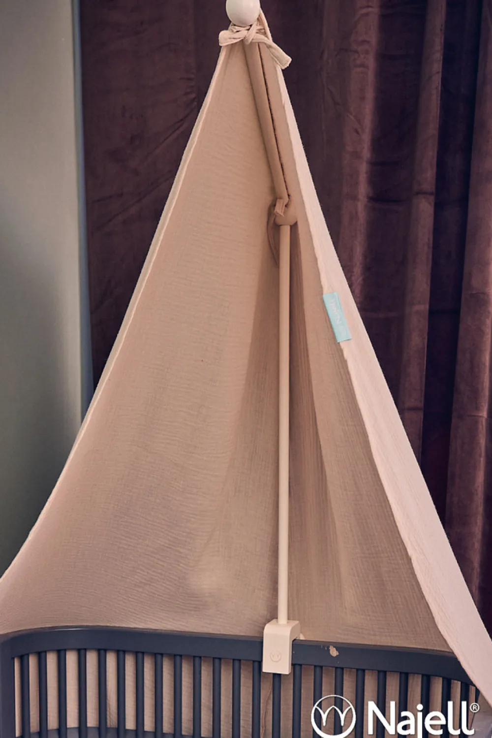 Najell Holder til himmel el. uro - Hvid-Børn Sengehimler & Himmelpinde