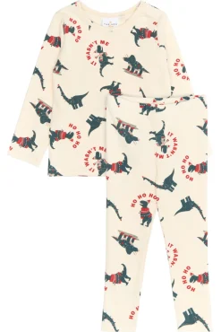 The New Siblings Holiday Rib Nat Sæt - GARDENIAD- Juletøj|Nattøj & Natkjoler