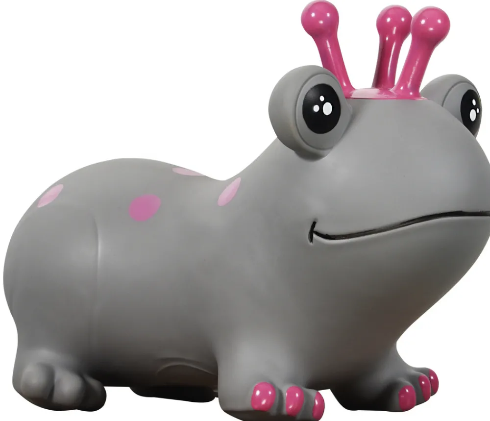 Magni Hoppe Frø - Grå Og Lyserød- Hoppedyr & Gyngeheste