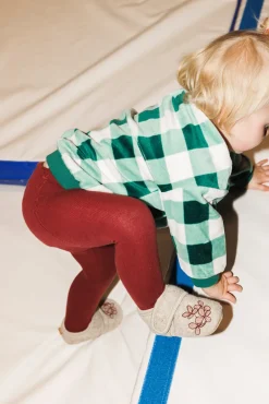 Melton Hortensia uld hjemmesko - Beige Melange- Uld Hjemmesko