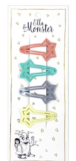 Ella & Monster Hårclips Four Star Two- Festtøj & Tilbehør