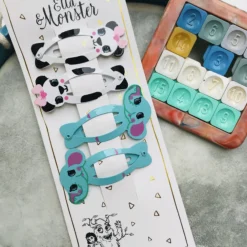 Ella & Monster Hårclips Panda Set- Festtøj & Tilbehør