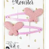 Ella & Monster Hårclips Pink Butterfly- Festtøj & Tilbehør