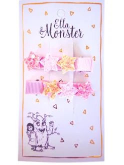 Ella & Monster Hårclips Sparkle Star Line Rose- Festtøj & Tilbehør