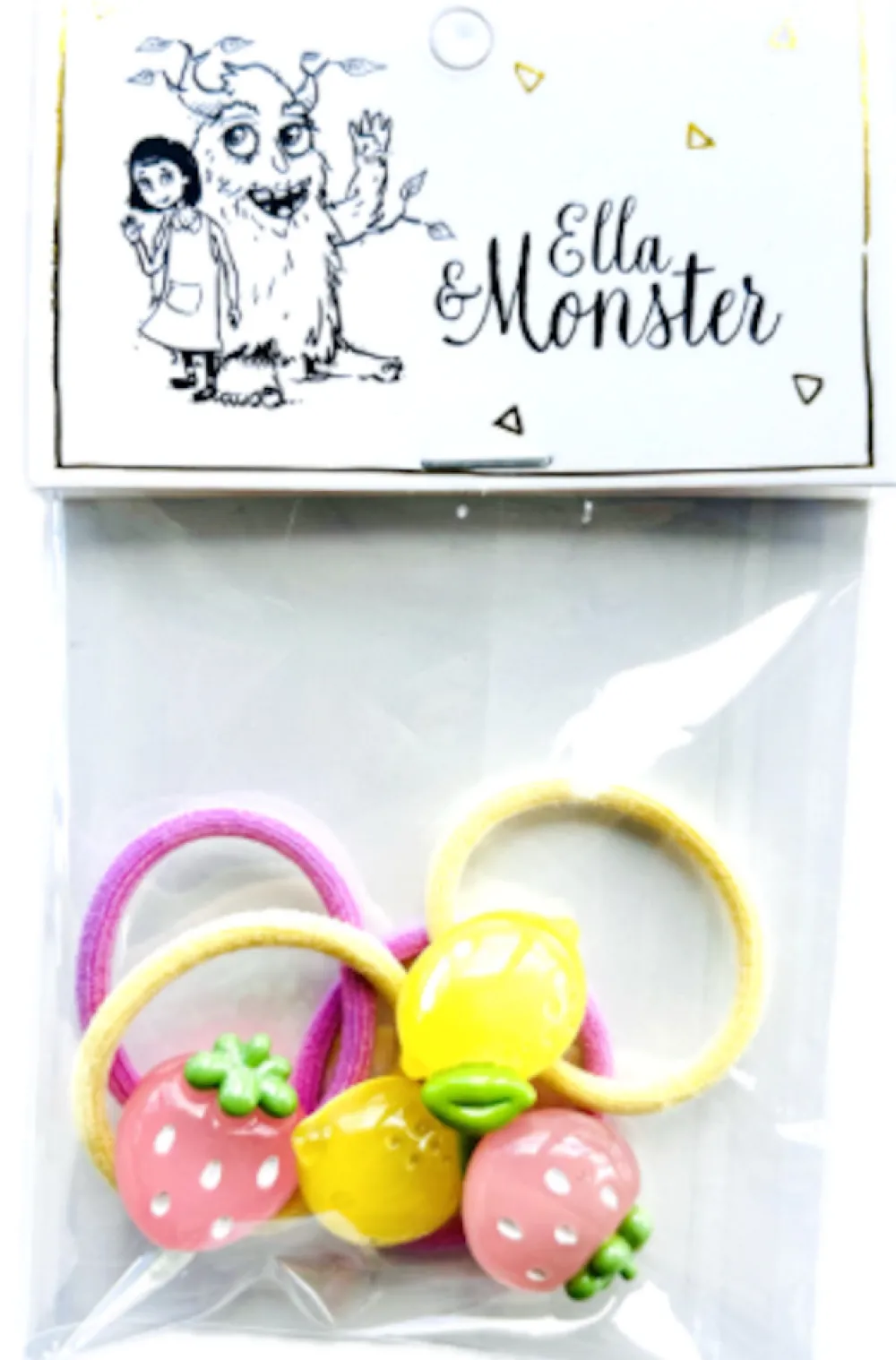 Ella & Monster Hårelastik Strawberries And Lemons- Festtøj & Tilbehør