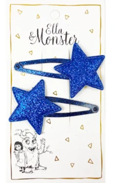 Ella & Monster Hårspænde Blå Glimmerstjerne- Festtøj & Tilbehør