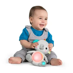 Bright Starts Hug-a-bye Baby musikalsk elefant-plysdyr med lys- Bamser Med Musik