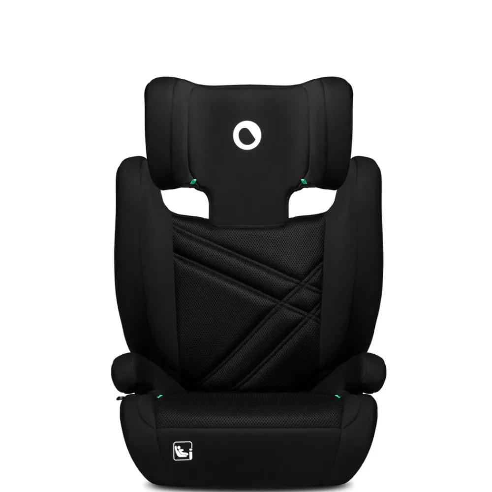 Lionelo Hugo I-size - black carbon- Autostole 100-150 Cm (4-12 År)