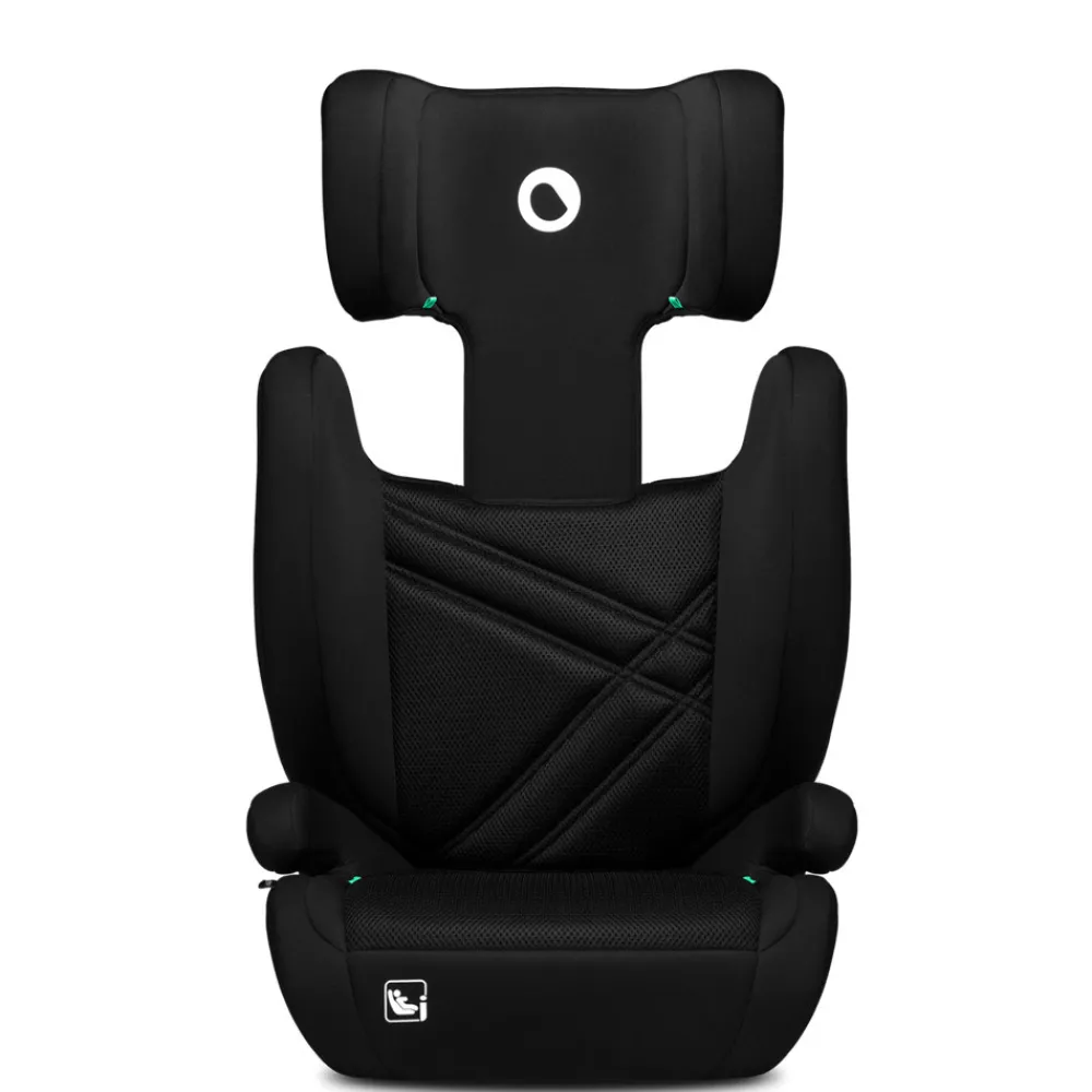 Lionelo Hugo I-size - black carbon- Autostole 100-150 Cm (4-12 År)