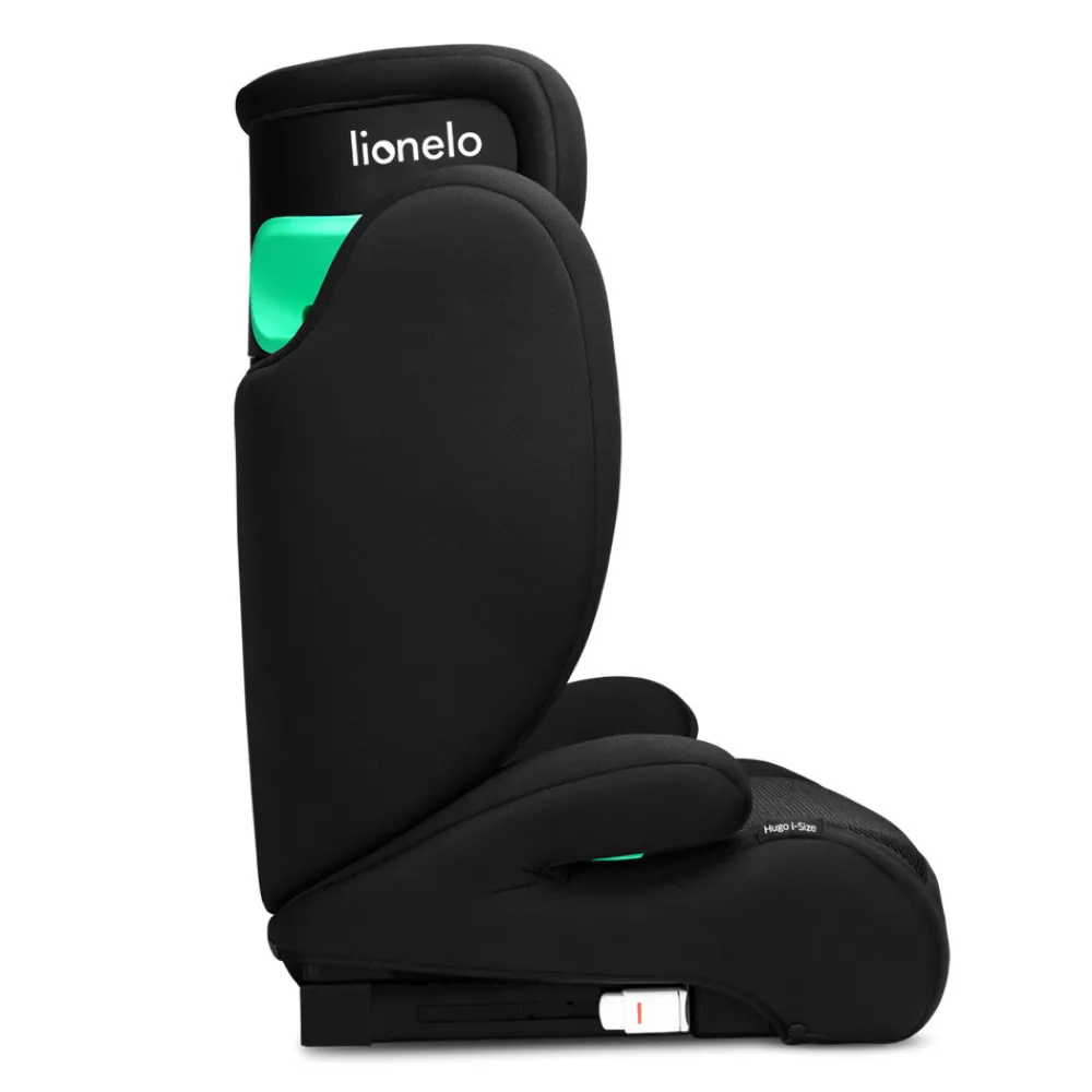Lionelo Hugo I-size - black carbon- Autostole 100-150 Cm (4-12 År)