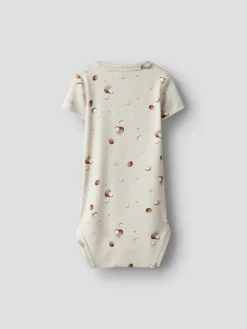 NAME IT Huxley Kortærmet Body - PEYOTE- Bodystocking Kortærmet