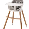 BeKids 2-i-1 højstol - grå-Børn Højstole Med Tilbehør