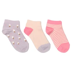 Melton Ice cream sneaker strømpe 3-pak - 4111- Strømper