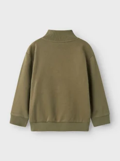 Lil' Atelier Ilondon ls half zip sweat - KALAMATA- Cardigans, Veste & Trøjer