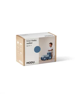 MODU 3-in-1 Baby Walker Deep Blue /Sky Blue- Store Byggesæt|Tumlemøbler