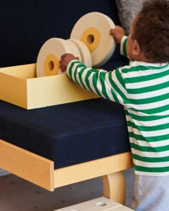 MODU 3-in-1 Baby Walker Sand Grey / Honey Yellow- Gåvogne & Aktivitetsborde