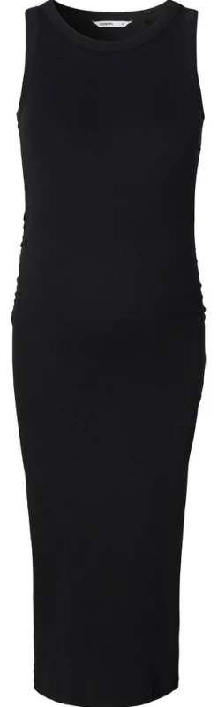 NOPPIES Inaya Rib Kjole - Black- Kjoler/Nederdele